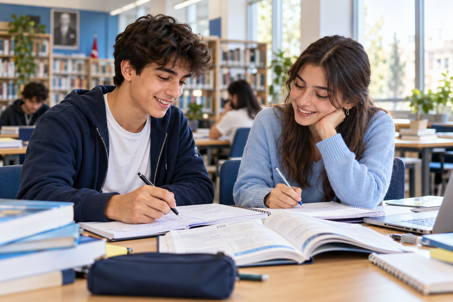 Lisede üniversite sınavına hazırlık — temsili görsel